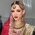 Gold-Plated Indian Bridal Jewelry Set: Choker, Bangles, Jhoomar & More