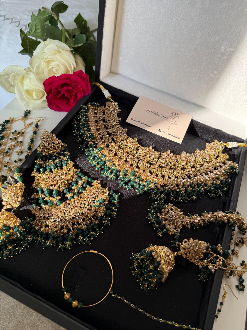 Gold-Plated Red Kundan Bridal Choker Set: Indian Wedding Jewelry