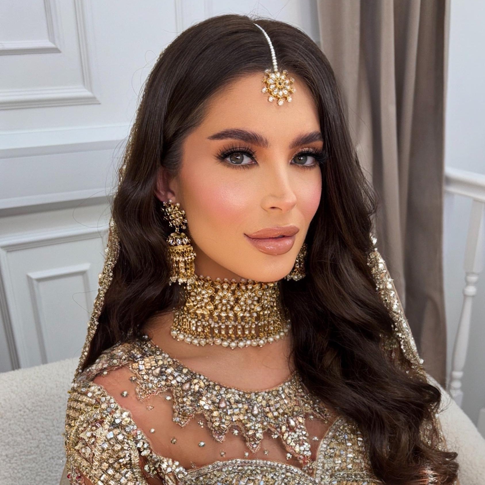 Indian/Pakistani gold plated jewellery set