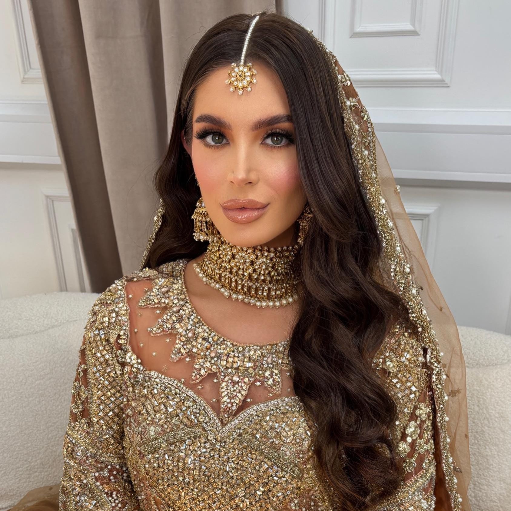 Indian/Pakistani gold plated jewellery set