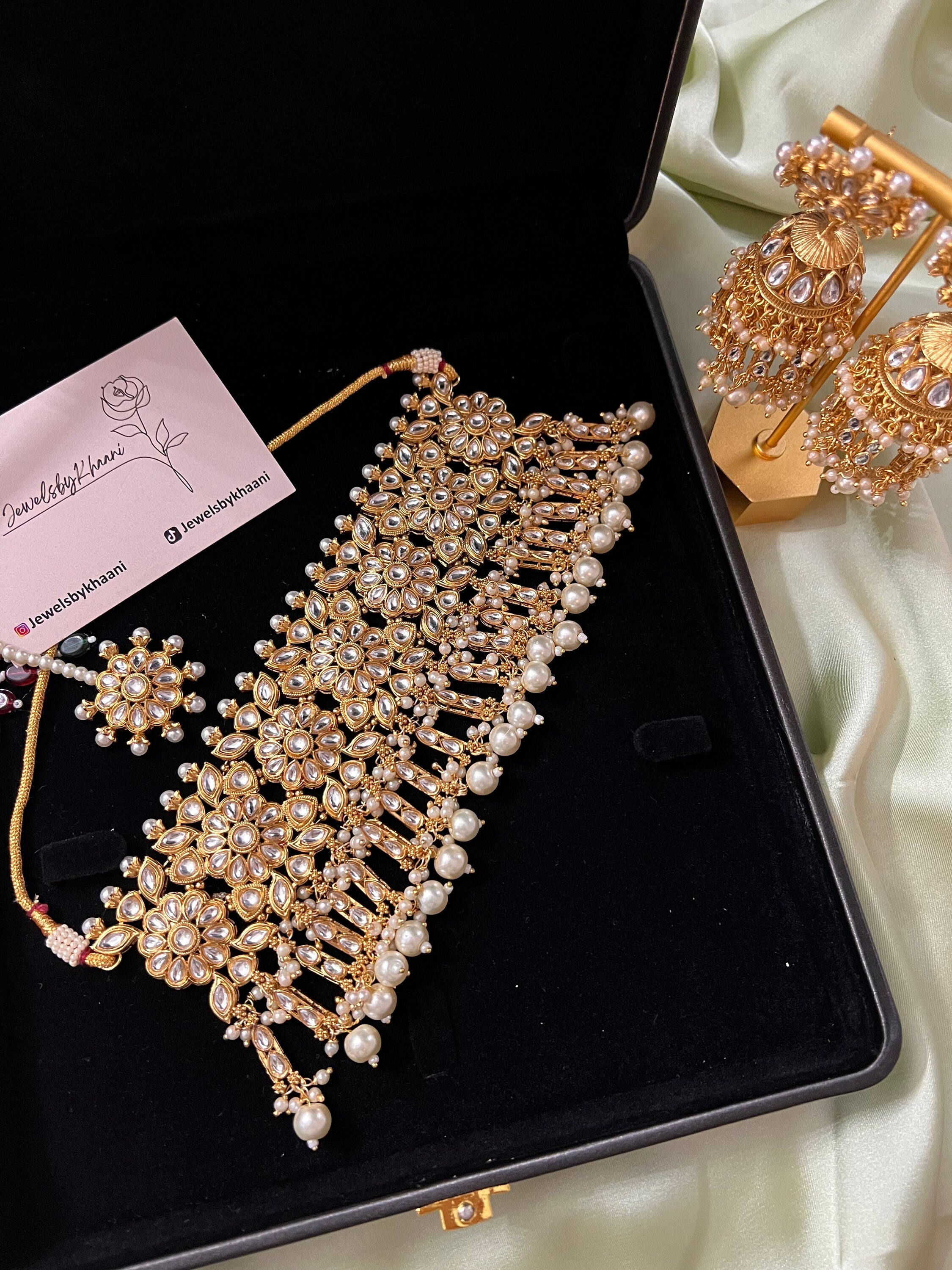 Indian/Pakistani gold plated jewellery set