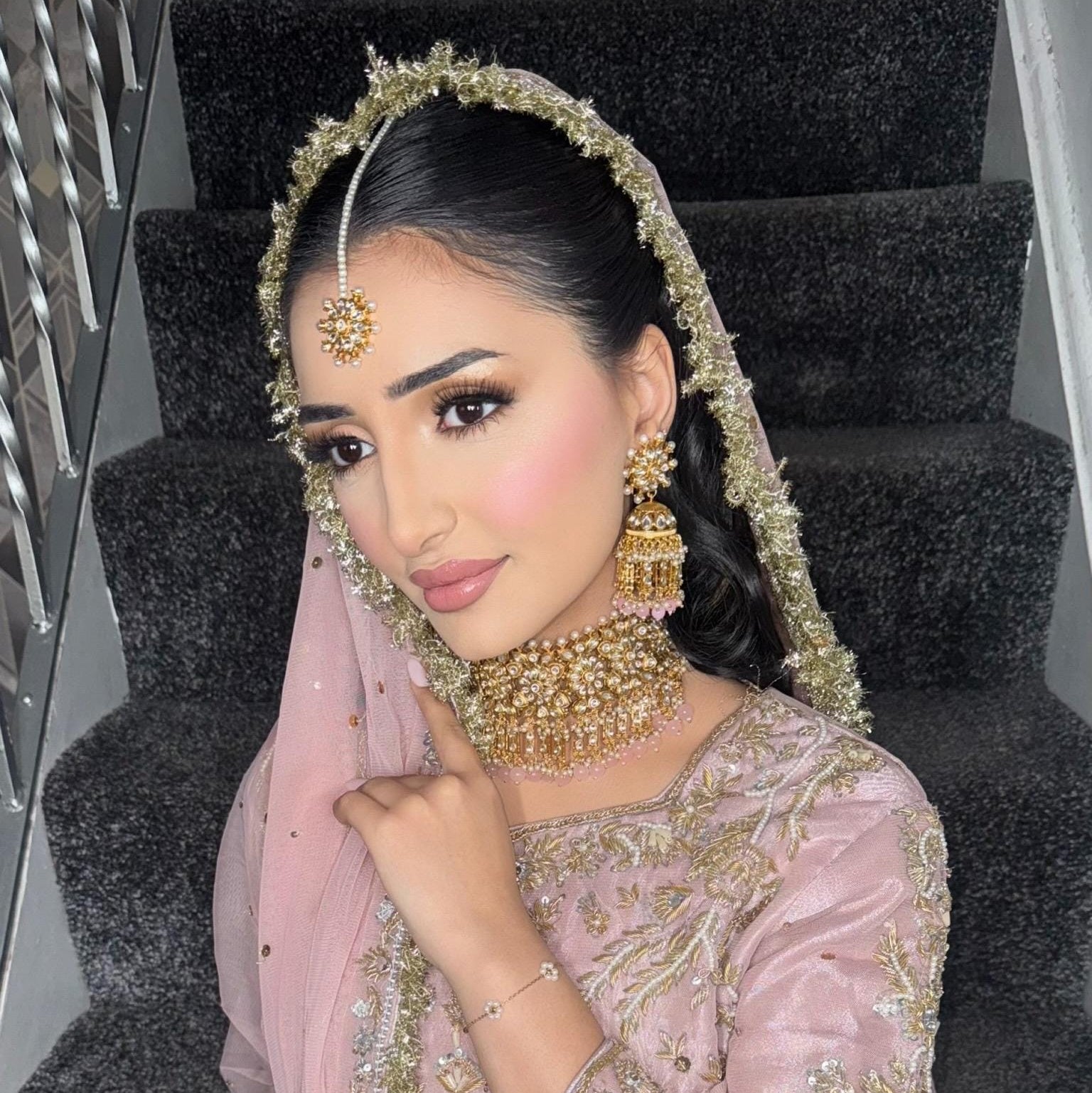 Indian/Pakistani gold plated jewellery set