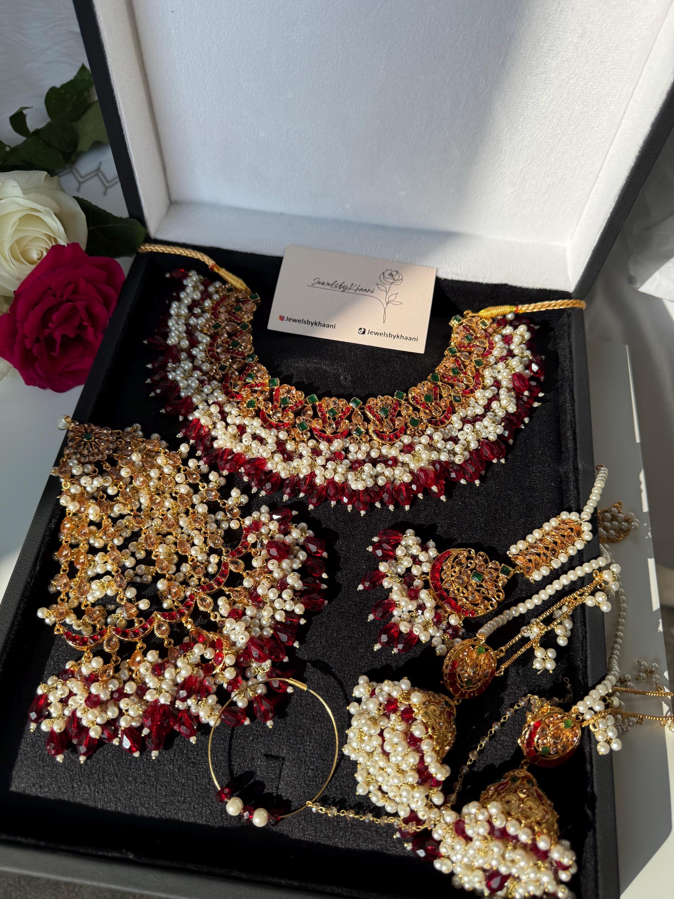 Kundan Choker Set: Gold-Plated Indian Bridal Jewelry