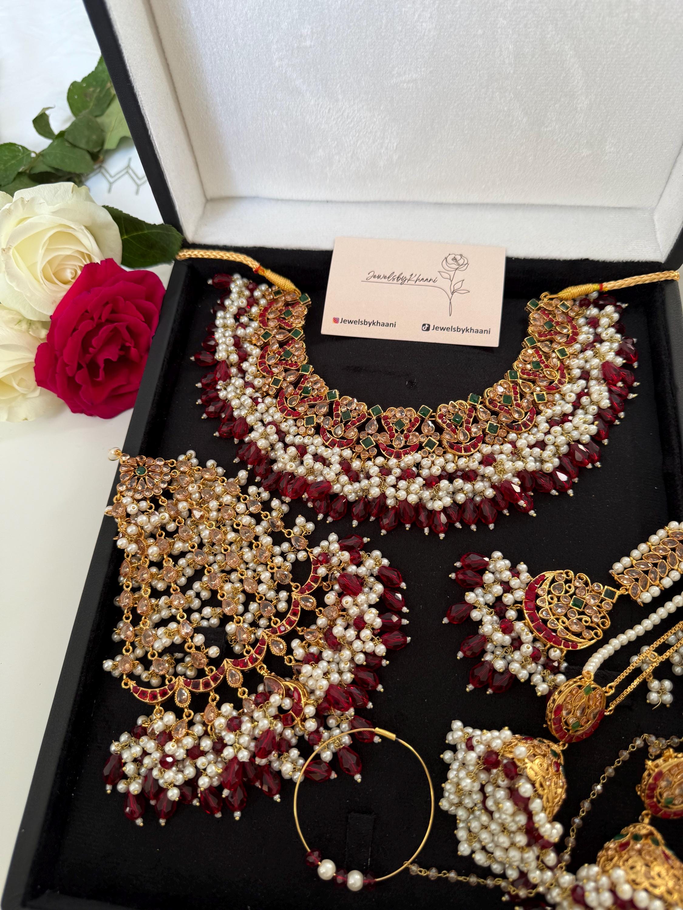 Kundan Choker Set: Gold-Plated Indian Bridal Jewelry