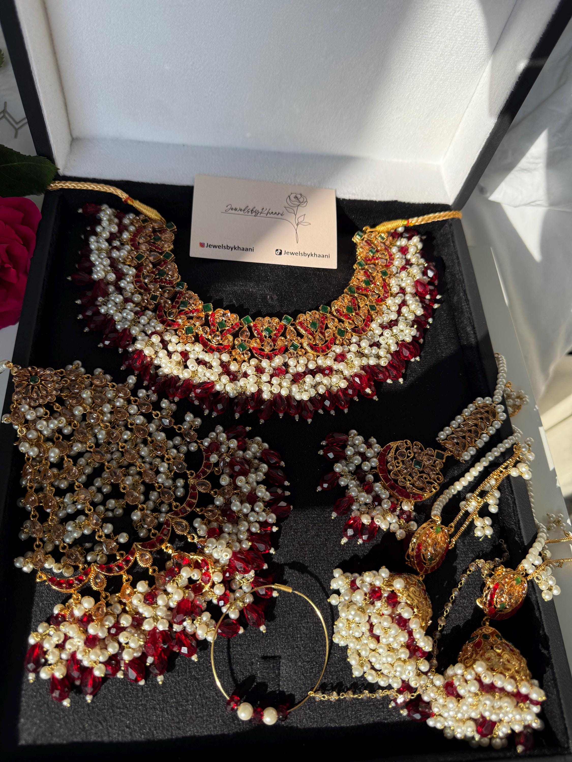 Kundan Choker Set: Gold-Plated Indian Bridal Jewelry