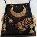 Kundan Choker Set: Gold-Plated Indian Pakistani Bridal Jewelry