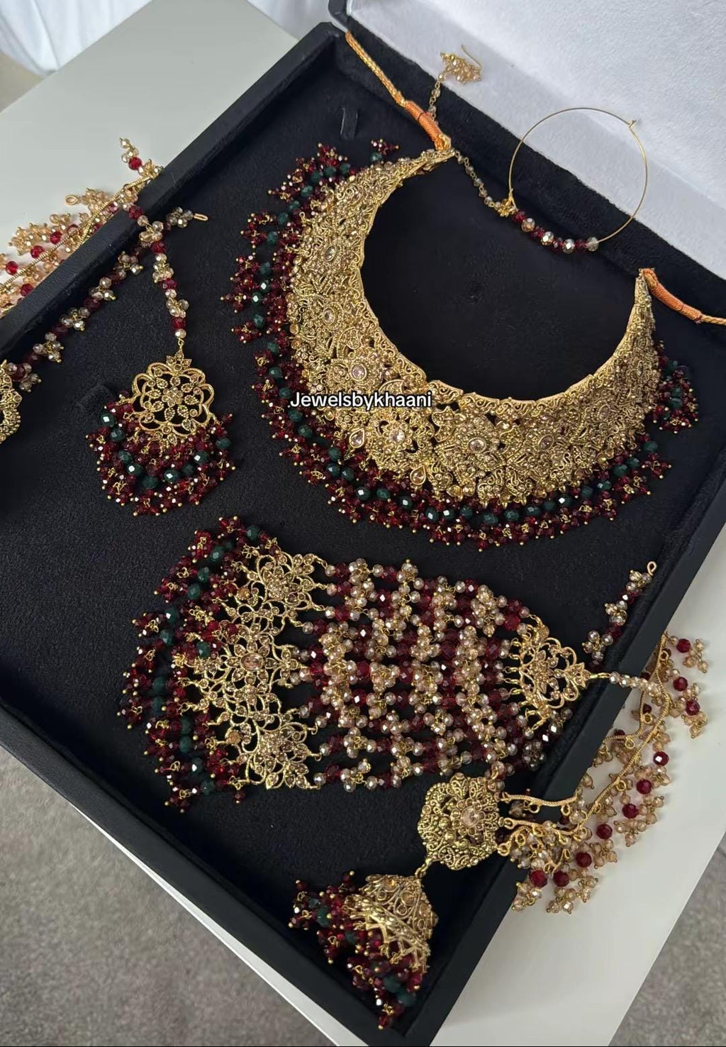 Kundan Choker Set: Gold-Plated Indian Pakistani Bridal Jewelry