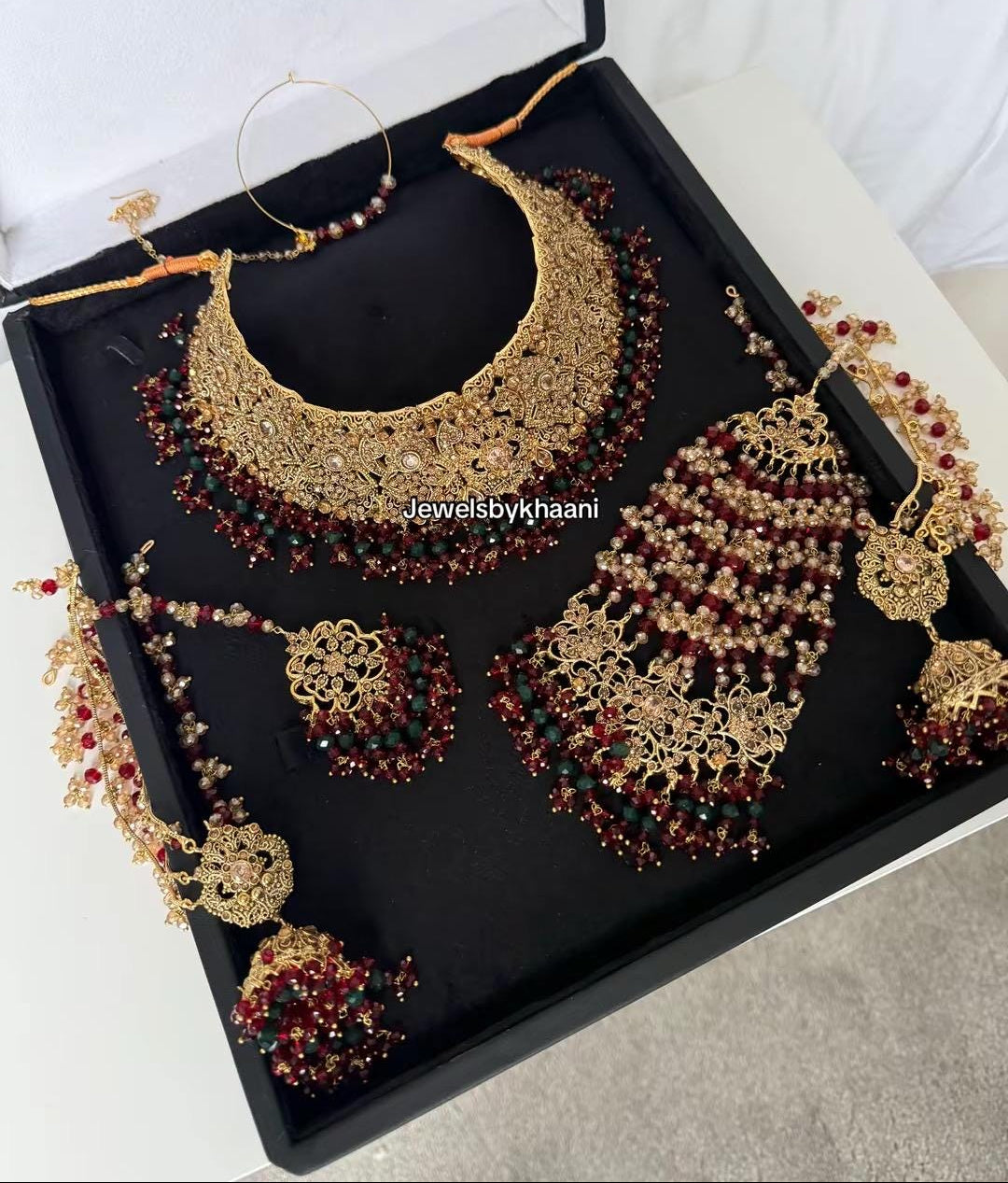 Kundan Choker Set: Gold-Plated Indian Pakistani Bridal Jewelry