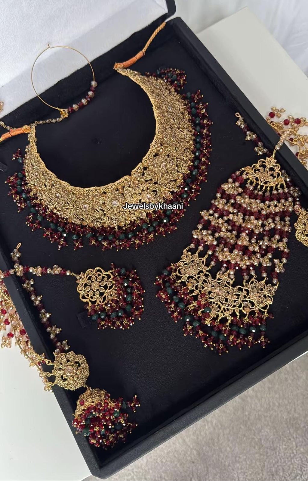 Kundan Choker Set: Gold-Plated Indian Pakistani Bridal Jewelry