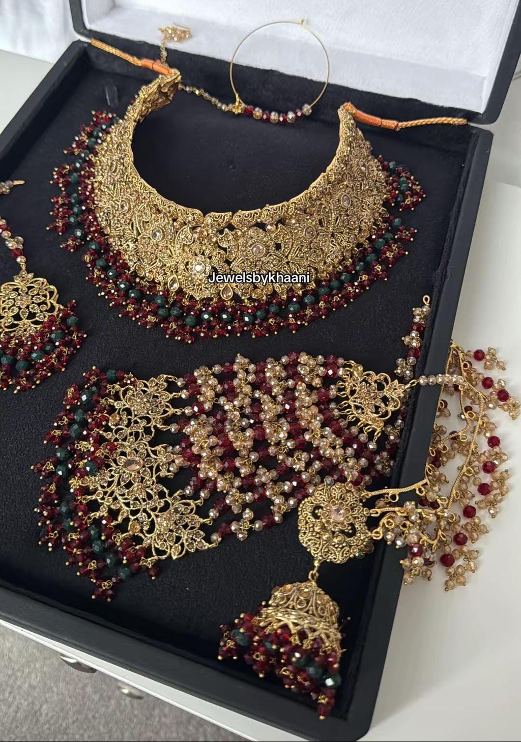 Kundan Choker Set: Gold-Plated Indian Pakistani Bridal Jewelry